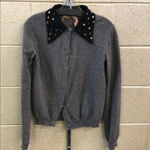 N•21 cardigan with detachable collar